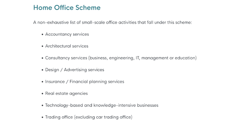 GoBusiness Home Office Scheme